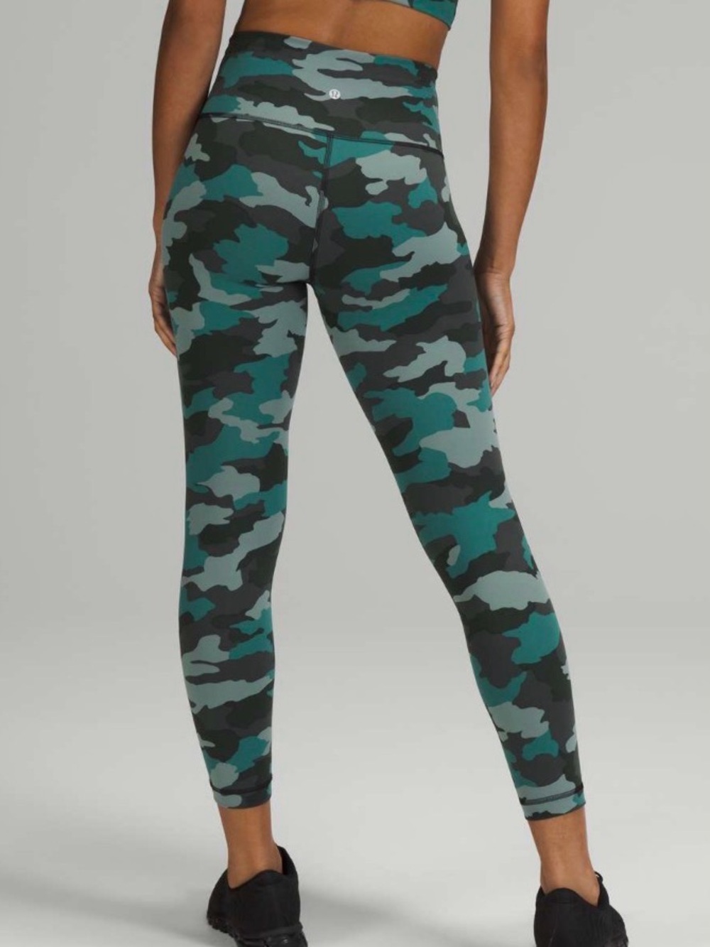 Lululemon Wunder Train High-Rise Tight 25" Heritage 365 Camo Tidewater Teal Mult